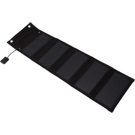 Sac de charge solaire pliable 20W, sortie USB 5V, panneau solaire portable IP65 étanche, batterie externe pour extérieur (1/5)