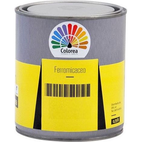 Colorea vernice smalto ferromicaceo rame 0,750 lt per ferro e ferro battuto satinato metallico vari colori Rame