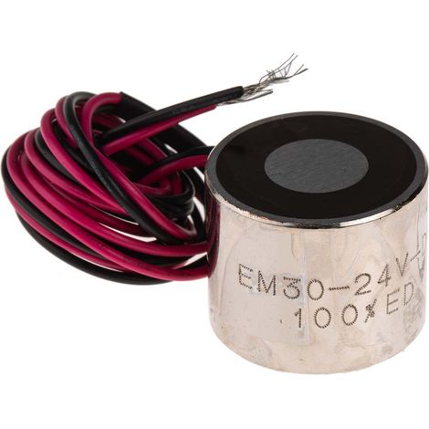 Aimant de porte pour contrôle d'accès RS PRO 24V c.c., 280N Diam 30mm ( Prix pour 1 ) (1/3)