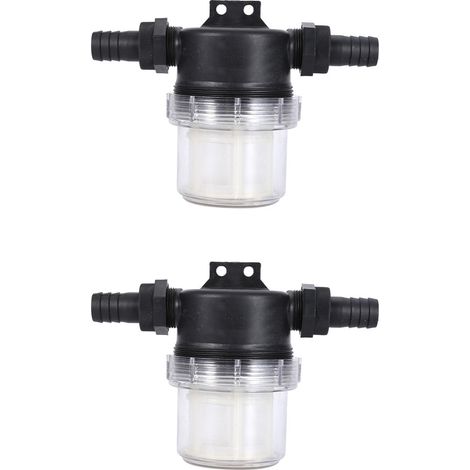 CSPARKV 2 Pack Water Pump Filter Net Sprinkler Adjustable Inline Transparent Mesh Strainer Watering Tool for Gardening Water Pump（interface：20mm） (1/4)