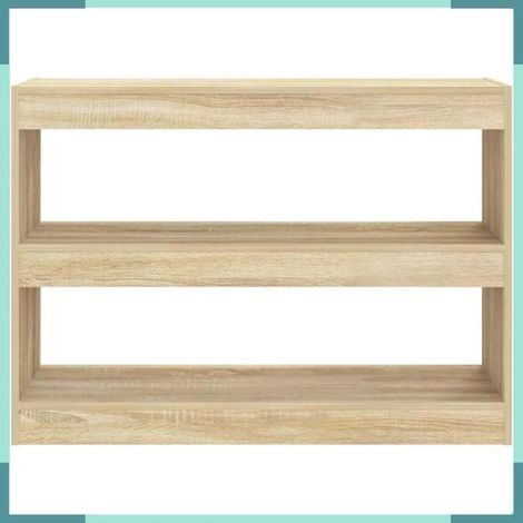 811739 Bibliothèque/Séparateur de pièce chêne sonoma 100x30x72 cm (1/5)
