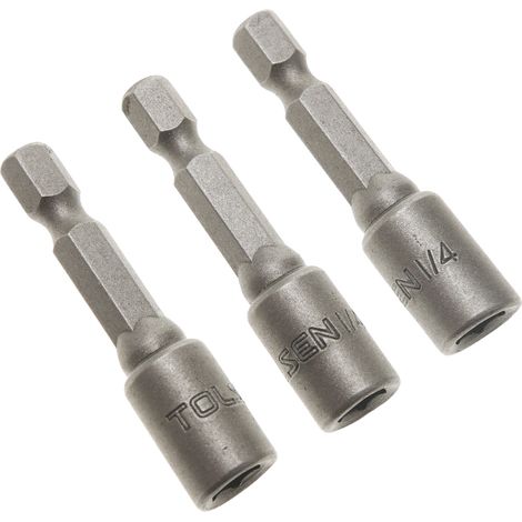Tolsen - Adaptateur hexagonale écrou pilote embout 3 pièce de 1/4" mm x 48 mm 1/4 hex par Tolsen (1/5)