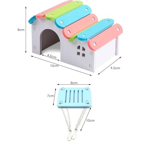 Hamster Swing Nest PVC Mini Mouse House (1/3)