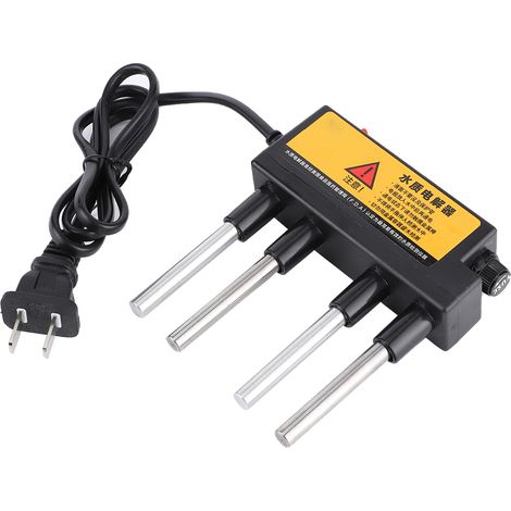 Analyseur testeur eau nomade maison électrolyseur eau du robinet moniteur CN titane ABS 11x10x3 cm 1 testeur 2 tiges fer 2 tiges alu piscine labo aquaculture (1/5)