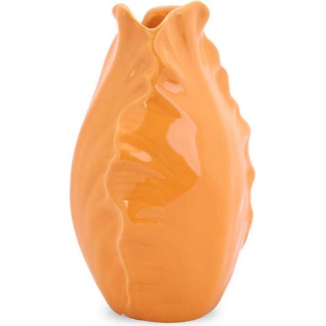 Vaso decorativo arancione a forma di bocciolo di fiore (1/2)