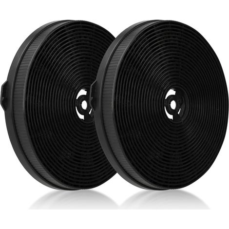 2 Pièces Filtre à Charbon 175x25mm pour Hotte Aspirante,Universel Charbon actif haute adsorption,Absorbe graisses et odeurs cuisine,Plastique qualité,Remplacement toutes 2‑6 mois (1/5)