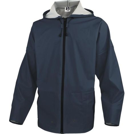 Veste de pluie support polyester enduit bleu taille L - DELTA PLUS (1/2)