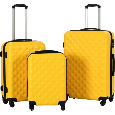Teenpull – Hartschalen-Trolley-Set 3 Stk. Gelb ABS (1/5)