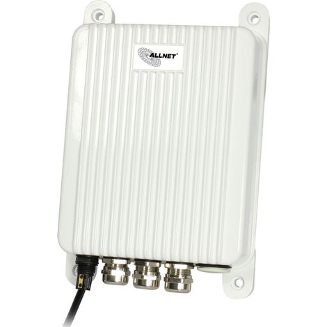 Allnet Conmutador no gestionable para exteriores, 3 puertos Gigabit, 100 W, 3 PoE+, 1 SFP, sin ventilador, IP67 (1/5)