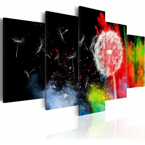 Tableau fête des couleurs - 100 x 50 cm (1/4)