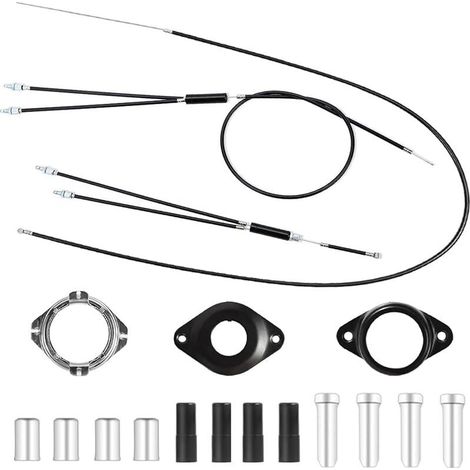 Cables de freno giroscópicos para bicicletas BMX delanteras y traseras (superiores e inferiores) con rotor giratorio, conjunto de latiguillos de freno para bicicletas BMX para la mayoría de los sistem