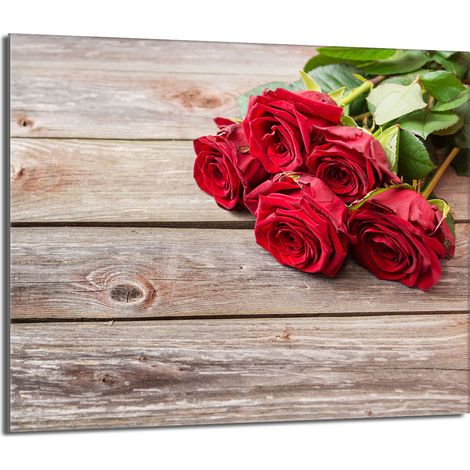 Protezione per piano cottura in vetro 60x52 Roses (1/5)