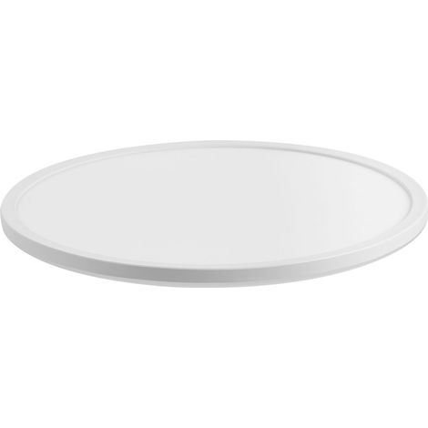 LED Ceiling Light White Synthetic Round LED Panel Light Flush Ceiling Mount Light with Remote RIVANA (1/5)