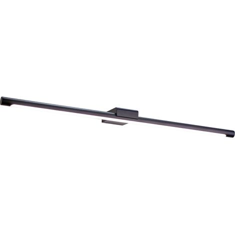 Lampada a Parete LED Indiretta GAP 24W 2550lm 3000K Alluminio Nero Opaco IP44 Dimmerabile - Gealuce (1/3)