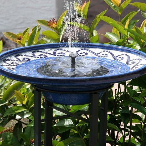 Pompe solaire pour fontaine de jardin/bassin extérieur