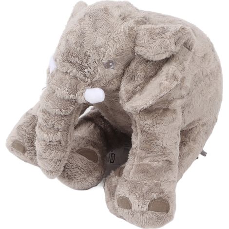 Éléphant en peluche gris rigolo, 40 cm, doux et mignon, pour décorer la maison (enfants et adultes). (1/5)