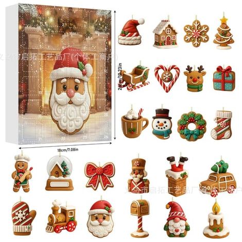 Calendrier de l'Avent vierge en verre de mer 2026 – Costume de Père Noël vierge Liten (1/5)