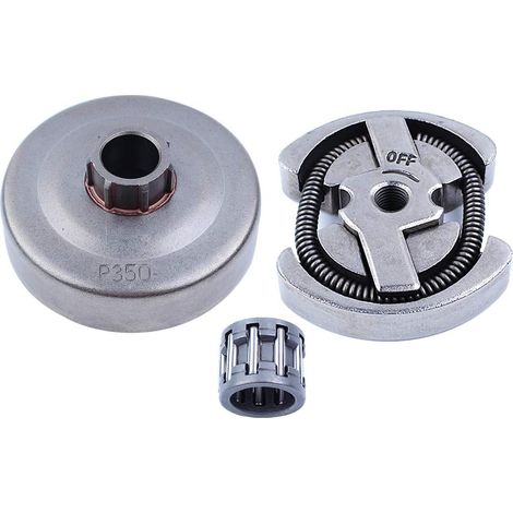 Kit d'embrayage et de tambour d'embrayage avec roulement à aiguilles pour pièces de tronçonneuse Partner 350 351 (1/5)