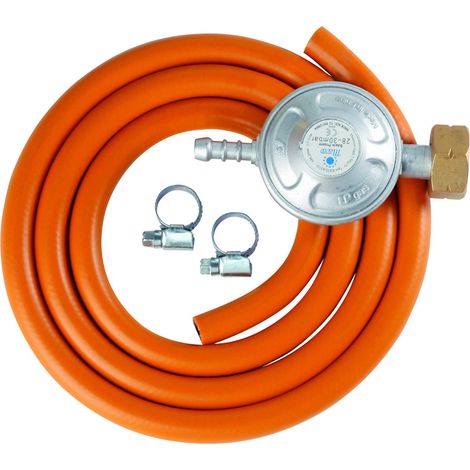 Kit de raccordement pour bouteille de gaz GPL, réducteur 37 mbar, 1,5 m