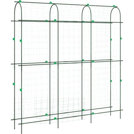 Treillis de jardin pour plantes grimpantes forme de U acier CFW524047 (1/5)
