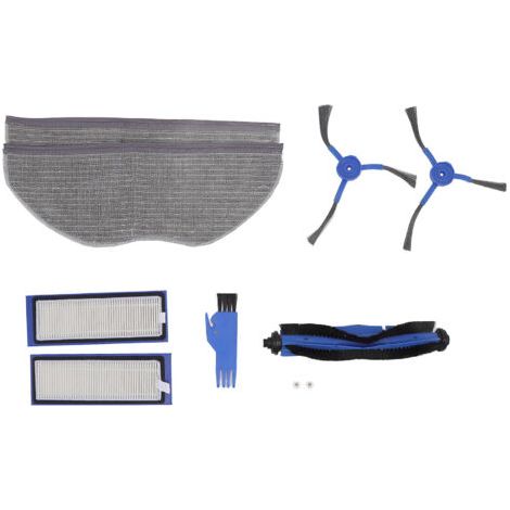 Kit de brosses de balayage avec filtre, boîtier ABS, filtre à air à particules haute efficacité et 6 brosses latérales pour Shark IQ RV101 (1/5)