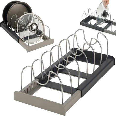 Porte-couvercles / Support extensible pour couvercles de casseroles - Cuisine et rangement (1/5)