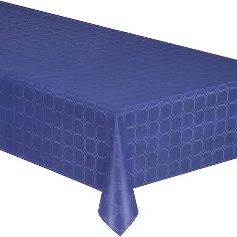 Nappe en rouleau de papier damassé bleu marine 6 m