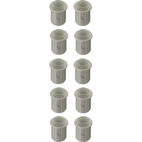 Cyclingcolors – 10x butoir de porte à enfoncer 8mm – Amortisseur caoutchouc gris clair – Pour meubles placard étagère cuisine salle de bain