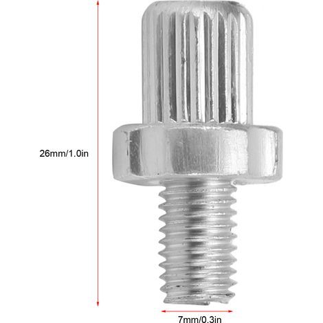 2 vis de réglage M7 pour leviers de frein de vélo, alliage aluminium argenté - pour vélo route et montagne (1/5)