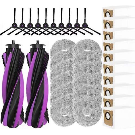 Brosse pour aspirateur 34PCS pour P20 PRO Robot Aspirateur pièce détachée Main Brosse Side Serpillière Cloth Sac à poussière (1/5)