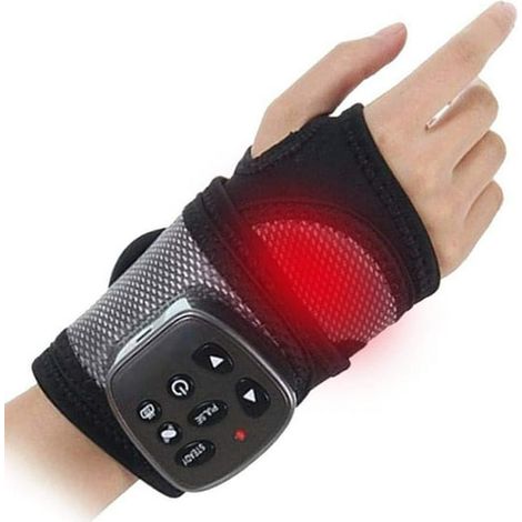 Wrist Splint, Hand Compression Carpal Tunnel Multifunctional Wrist Support Electric Vibration Massage Wrist Heating Splint and Hand Pain Relief, Removable Splint for Right and Left Hands (Hand) (1/4)