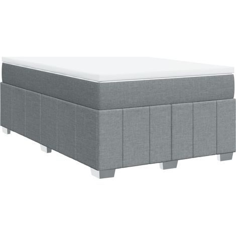 Maison Exclusive - Giroletto a Molle con Materasso Grigio Chiaro 120x200cm Tessuto