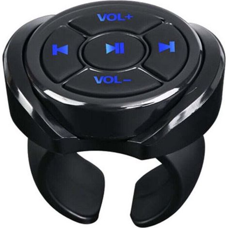 Telecomando multimediale Bluetooth senza pulsanti per auto, moto, bicicletta, volante, telecomando musicale per telefono e tablet (1/4)