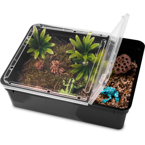 Terrario Reptiland Nero 25x19x7,5cm - terrario fauna nera (1/5)