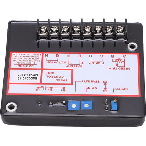 Régulateur de vitesse électronique Générateur ESD2210, panneau de contrôle moteur 12V/24V, module de gestion groupe électrogène, contrôleur de régime DC12-24V (1/5)