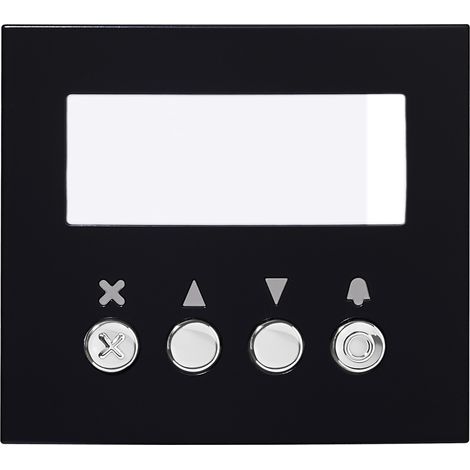 Façade finition noire satinée pour module défilement des noms GTNSB GTNSPLB AIPHONE 200436
