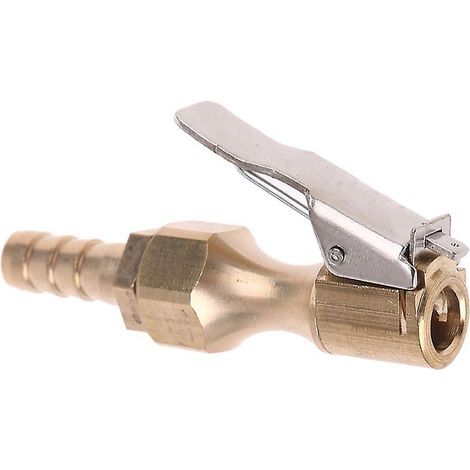 Mandrin de gonflage de pneus de voiture, pompe à air comprimé, embout verrouillable avec pince à barbes de 8 mm (1/5)