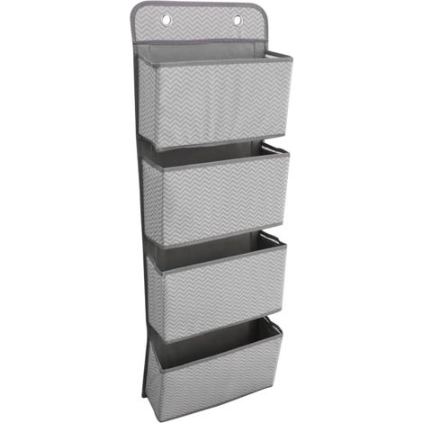 Organizer mit 4 Fächern – Vliesstoff – Schlafzimmer/Badezimmer/Küche – 4 Lagen