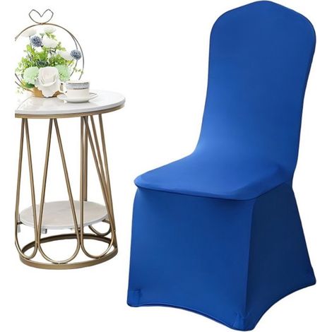 Coprisedie, confezione da 4, 45 x 45 x 95 cm. Coprisedie elasticizzati per banchetti. Morbidi, facili da applicare, resistenti e di grande effetto estetico, perfetti per matrimoni. (1/5)