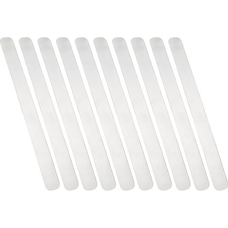 10 Bandes Métalliques en Acier Inoxydable 304 (300 X 25 X 0,6 Mm) pour La Fabrication de Matériaux de Construction (1/5)
