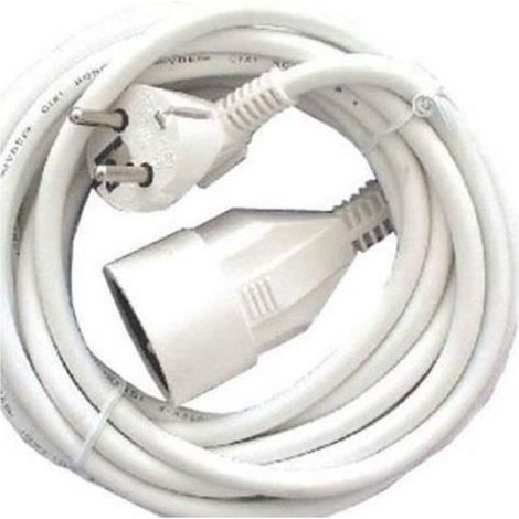 Prolongateur HO5VVF 3 x 1,5 mm²- 5 m - Blanc (1/2)