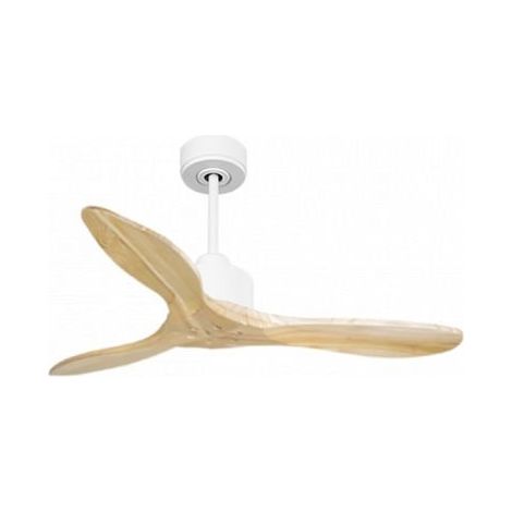 Modulo Slim de Klassfan - Ventilateur de plafond et destratificateur moteur DC blanc et bois clair 10 à 20 m² (1/5)