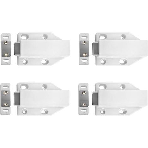 MINKUROW Cierre Magnético Para Puerta, Cierre Magnético, Amortiguador De Puerta De Armario, Para Puerta De Armario, Cajón, 4 Piezas (1/5)
