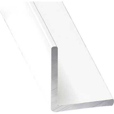 Perfil de Aluminio Blanco Angular - x3 unds - 2'10m  15 mm -