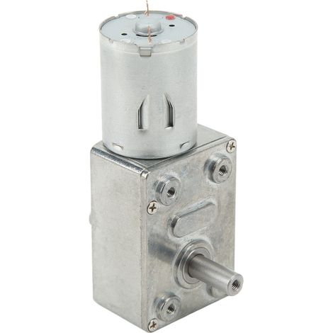 Moteur à engrenage à vis sans fin double arbre DC24V 4632-370, réducteur de vitesse haute précision 6RPM pour ouvre-porte (1/5)