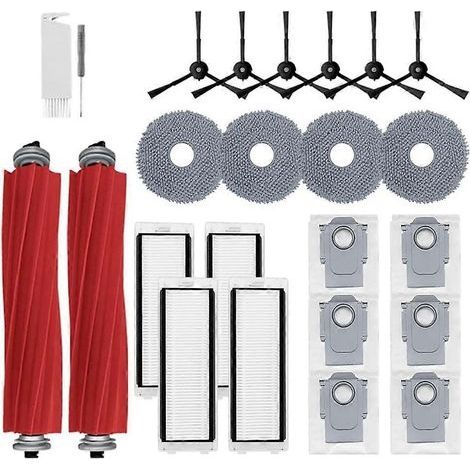 Kit de 24 accessoires de rechange pour aspirateur robot Roborock Q Revo : brosse, filtres et sacs. (1/5)