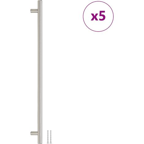 Möbelgriffe 5 Stk. Silbern 480 mm Edelstahl vidaXL
