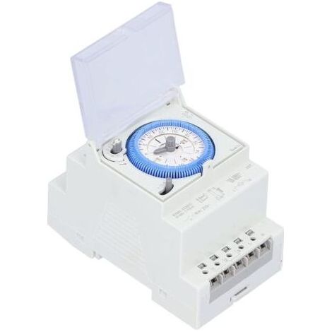 Minuterie Mécanique, Interrupteur Horaire électrique Robuste, Rail DIN, Petite Taille, Convient aux Chauffe-Eau -INHHUB (1/5)