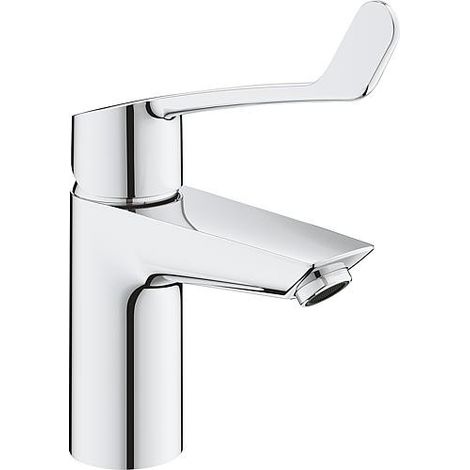 Grohe – Mitigeur de lavabo monocommande chromé – Hauteur 216mm – Débit 5 l/min – Limiteur de température – Système de fixation rapide (1/8)
