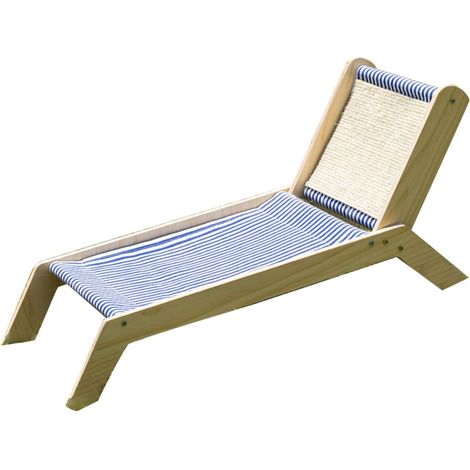 Cat Hammock Beach Chair with Scratcher Sisal - All Season Raised Bed for Outdoor Indoor (1/5)